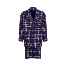 ARCHIVE - 1985 Chanel Haute Couture Purple Tweed Velvet Three-Piece Suit