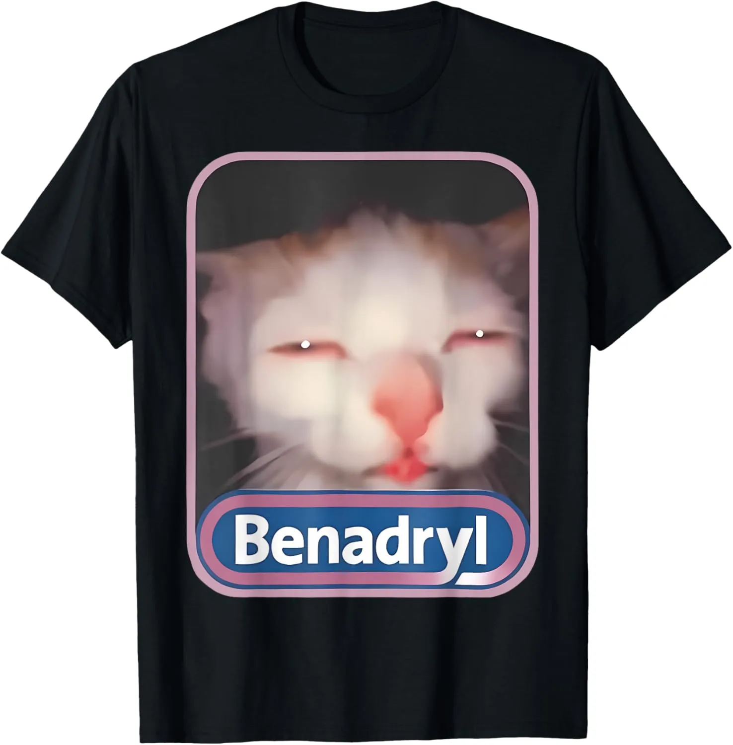 Benadryl Meme Cat Benny Cute & Funny Meme Cat Lover T-Shirt