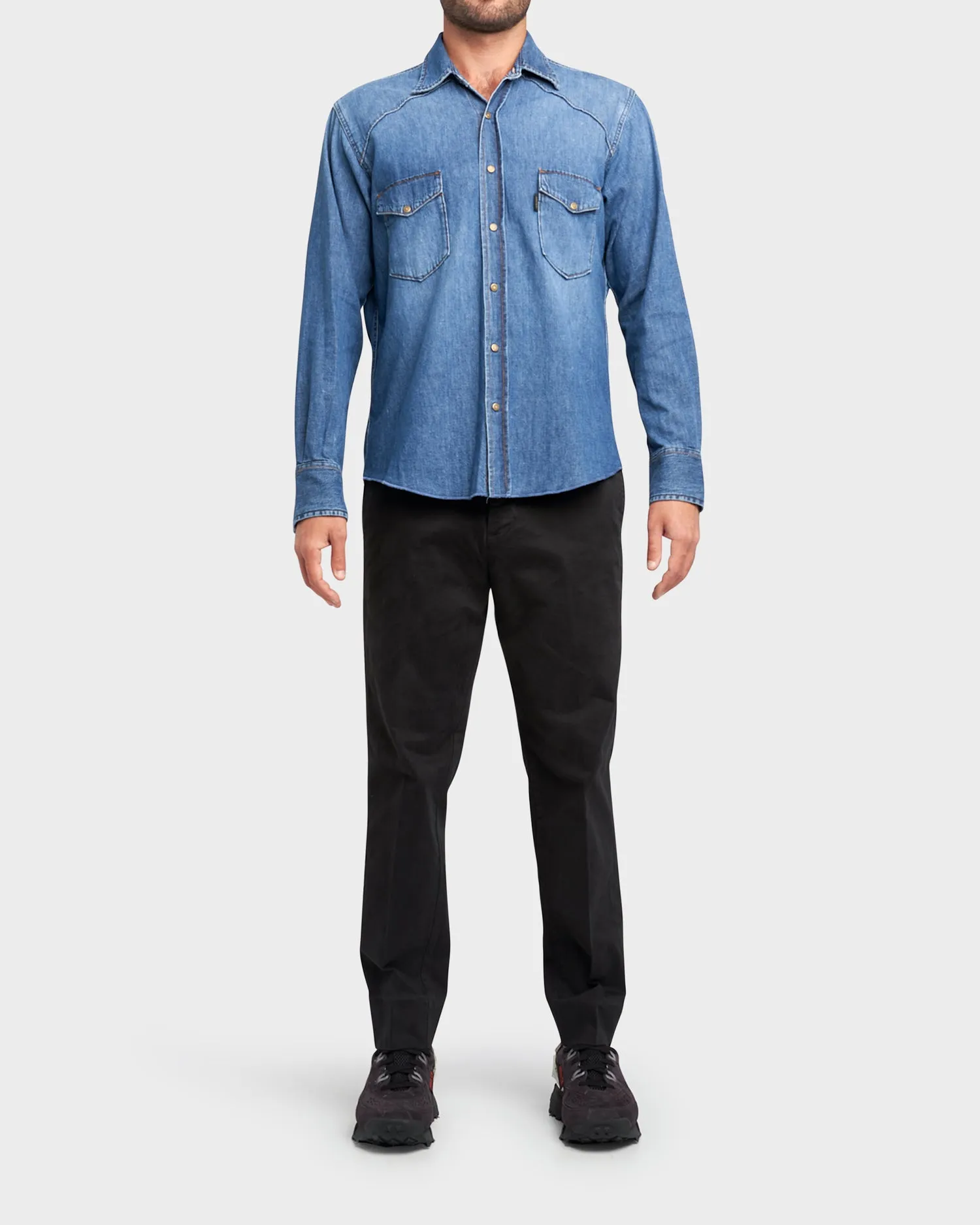 Black Cotton Chino