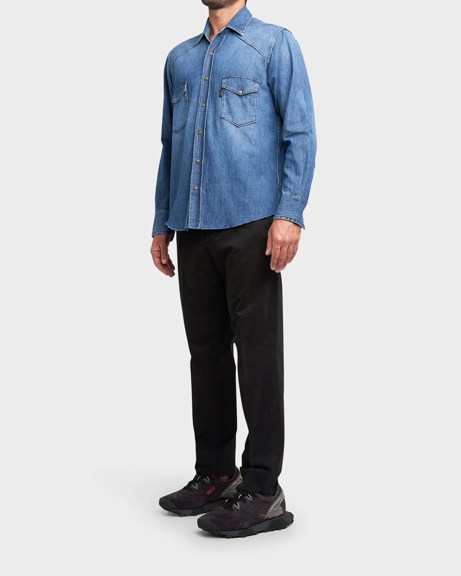Black Cotton Chino