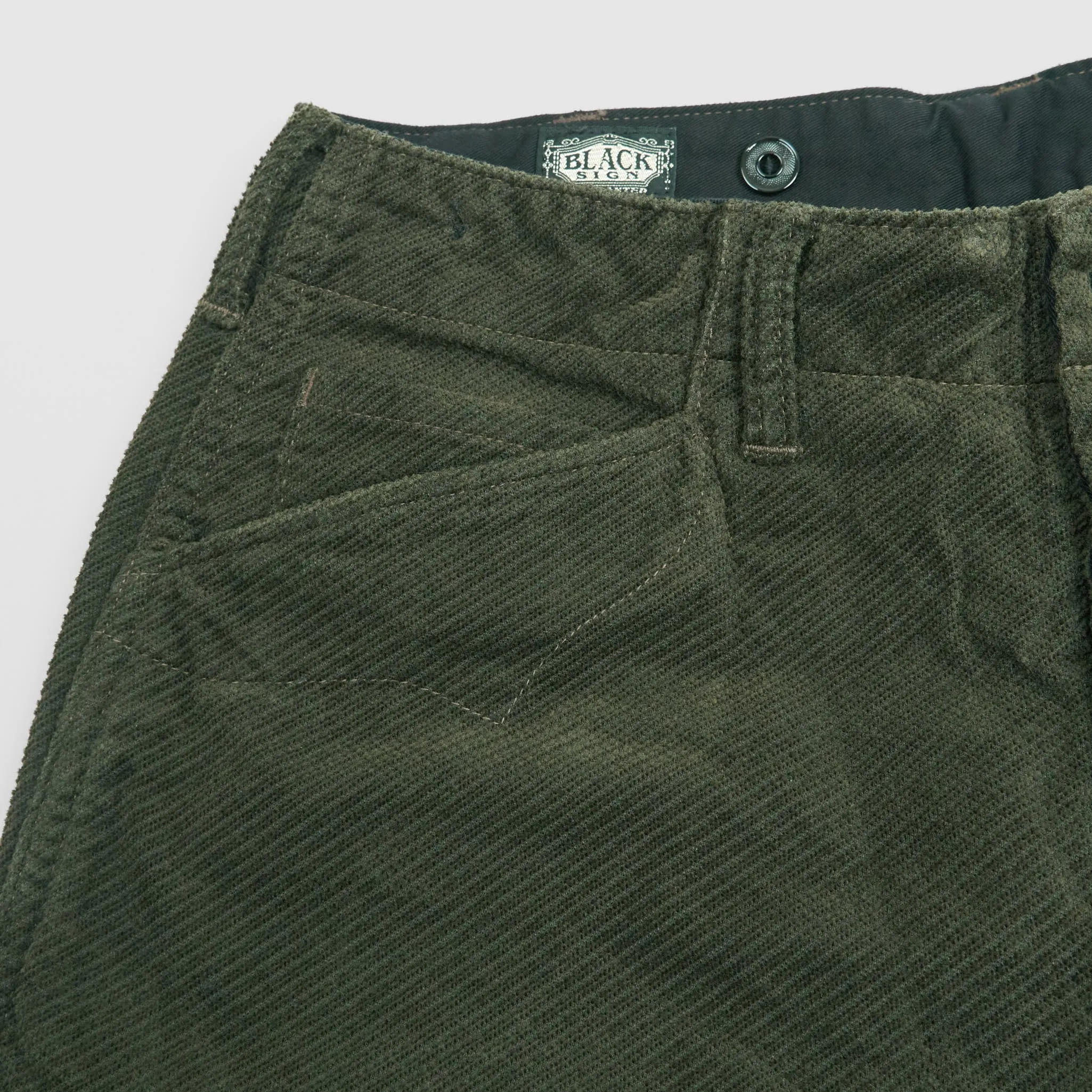 Black Sign Rasp Cord Miner Chino