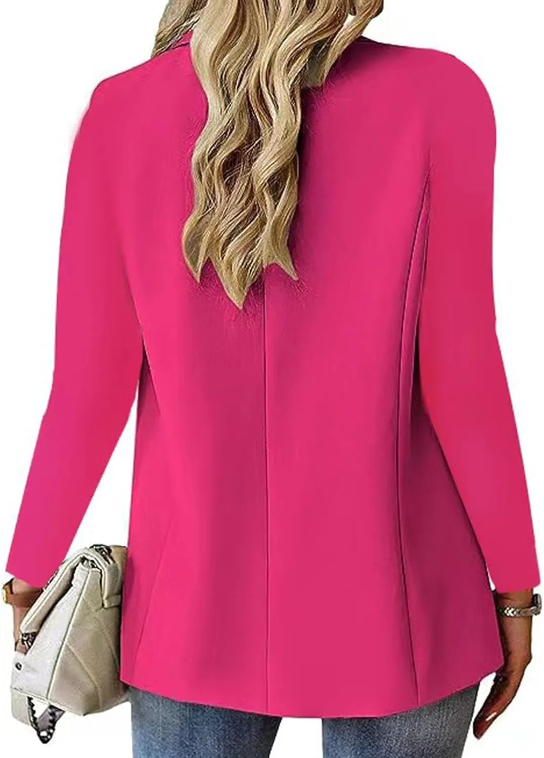 Blazers for Women 2025 Summer Lightweight Business Casual Open Front Long Sleeve Suit Jackets Slim Fit Jackets