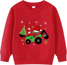 Boys Girls Christmas Sweatshirt Toddler Kids Ugly Xmas Sweater Style Santa Shirt Tops Clothes 1-7 Years