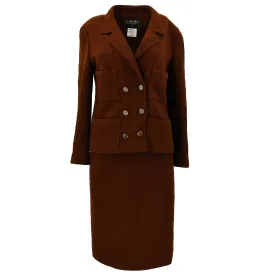 Chanel 1998 fall double-breasted skirt suit #38
