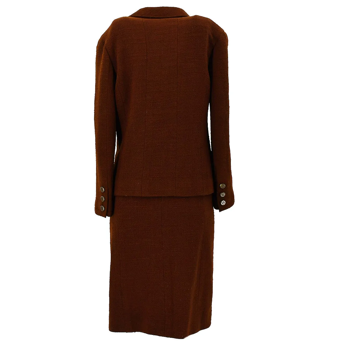 Chanel 1998 fall double-breasted skirt suit #38