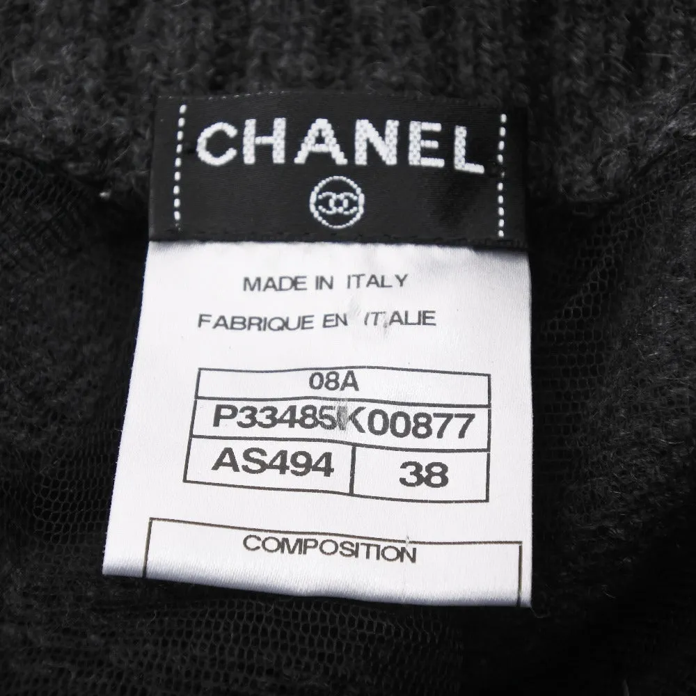 Chanel Cashmere Skirt Gray