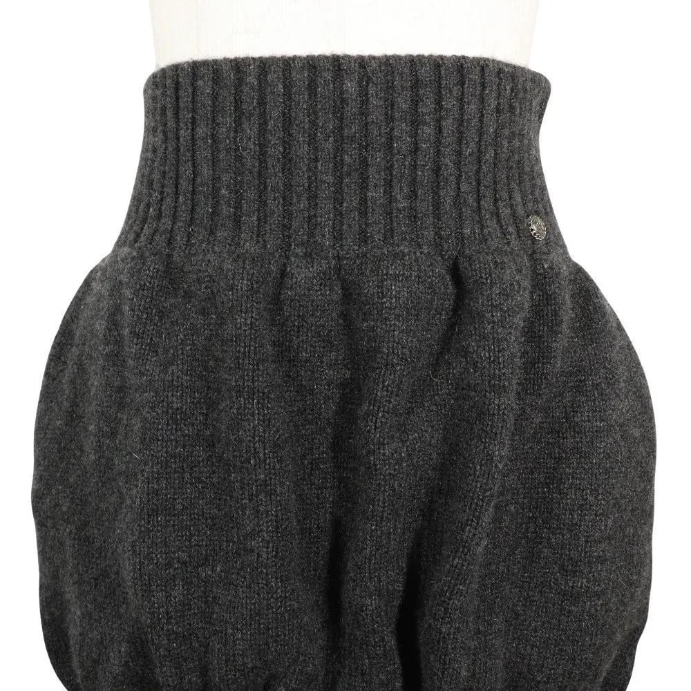 Chanel Cashmere Skirt Gray