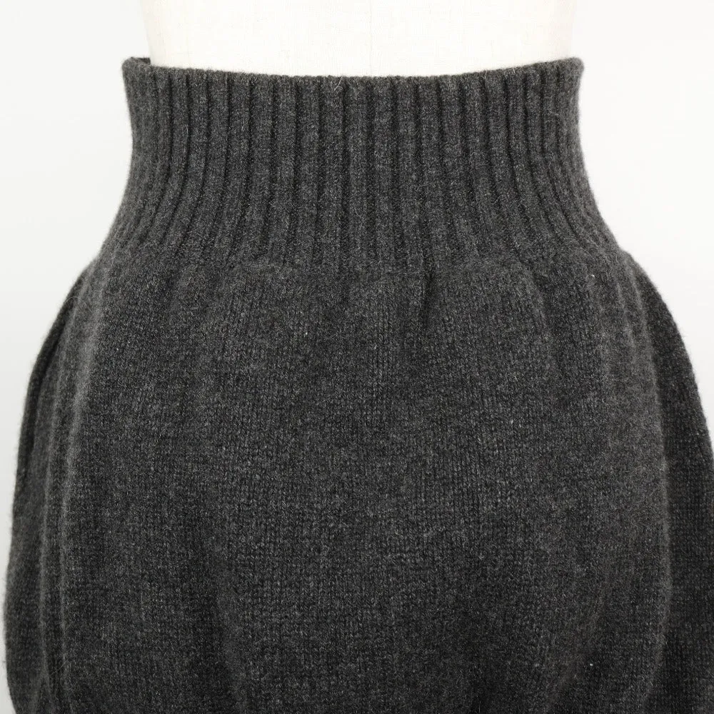 Chanel Cashmere Skirt Gray