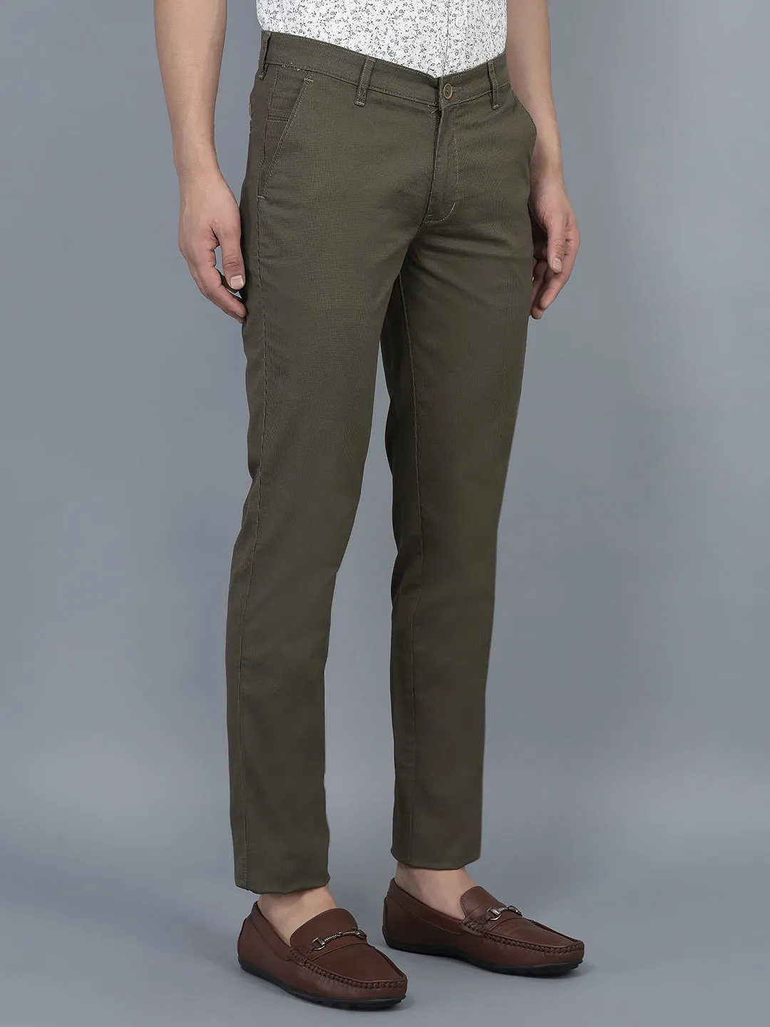 Cobb Olive Slim Fit Chinos