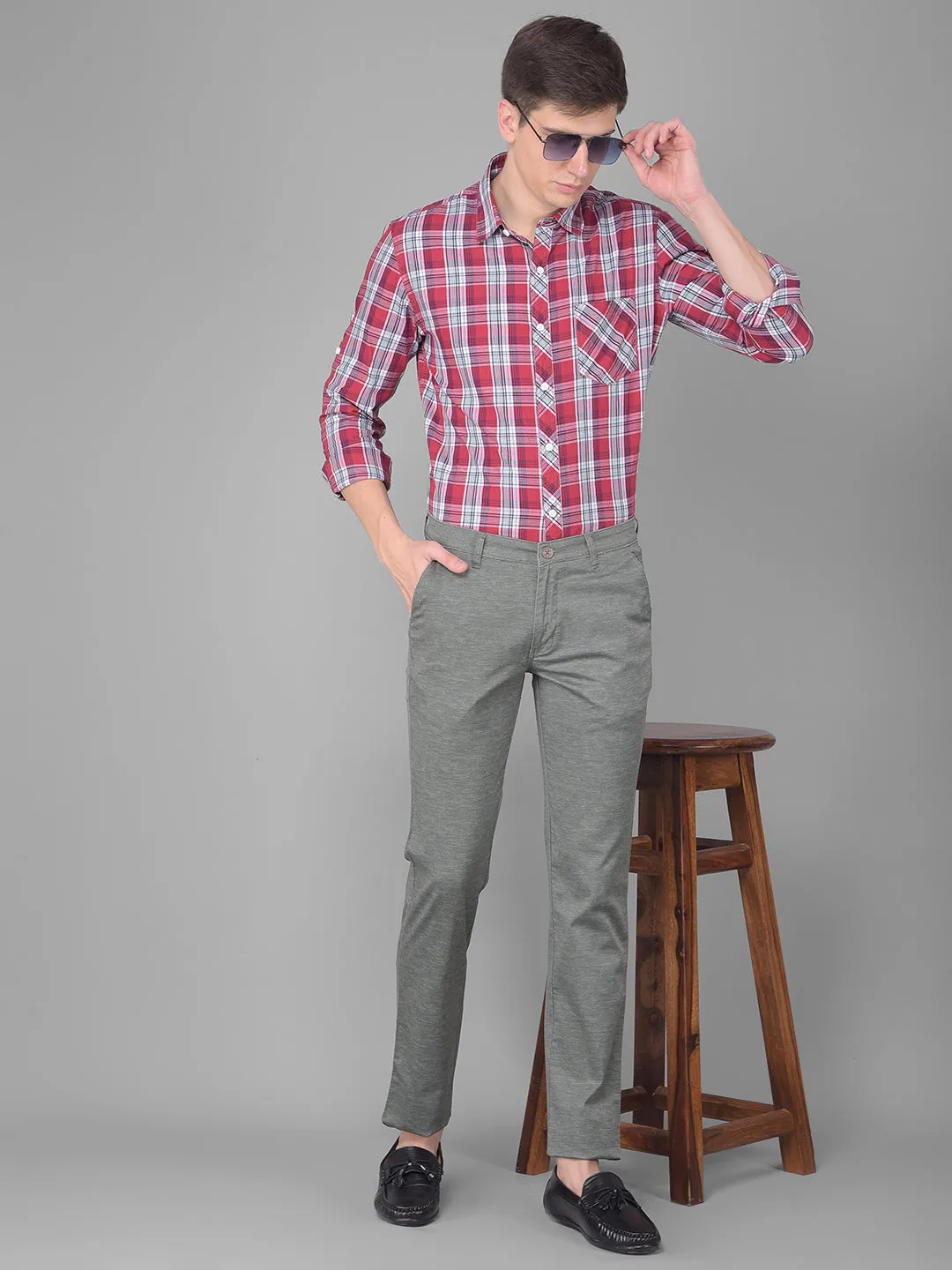 COBB OLIVE SLIM FIT PREMIUM CHINOS