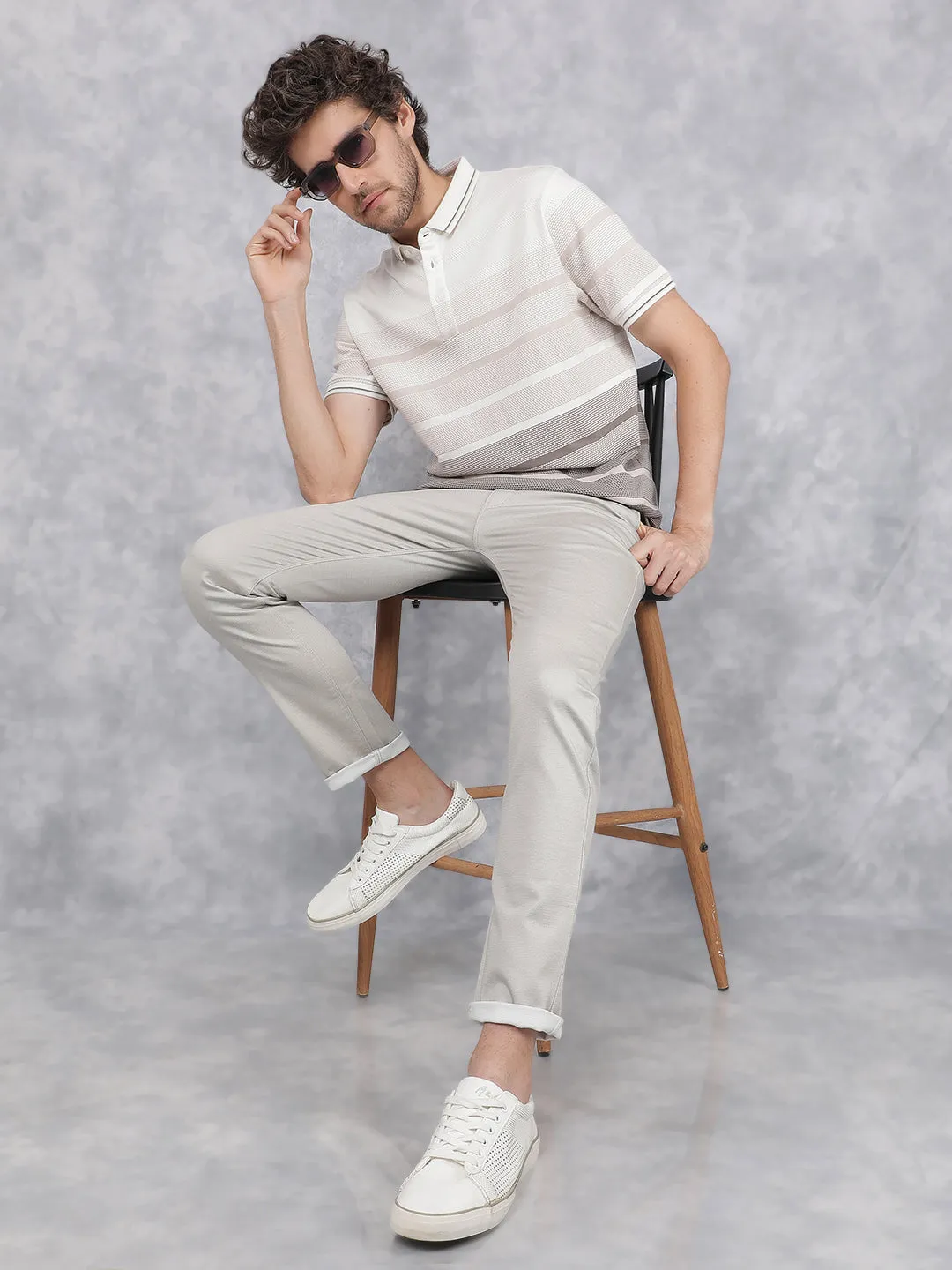 Cream Chinos Trousers