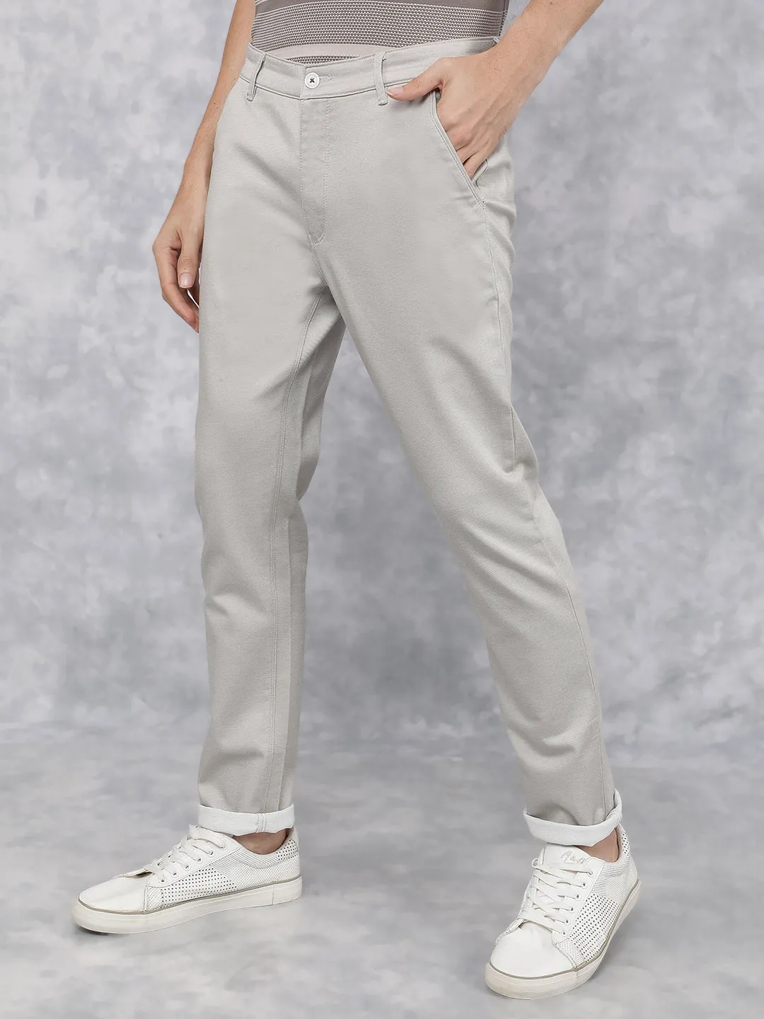 Cream Chinos Trousers