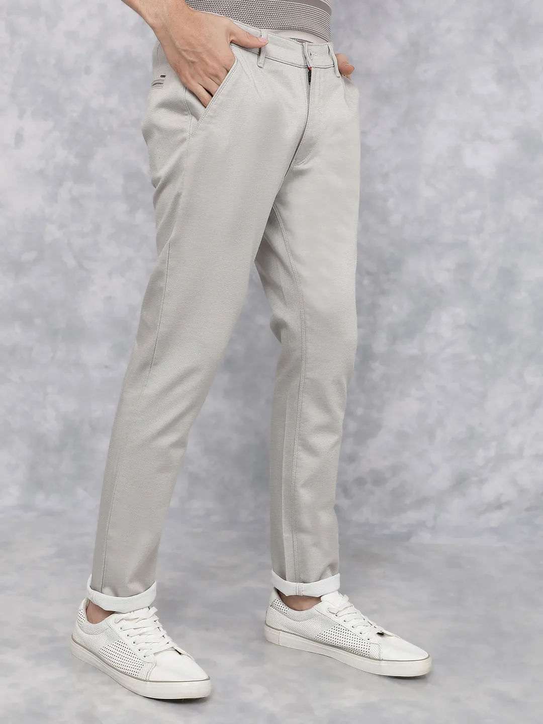 Cream Chinos Trousers