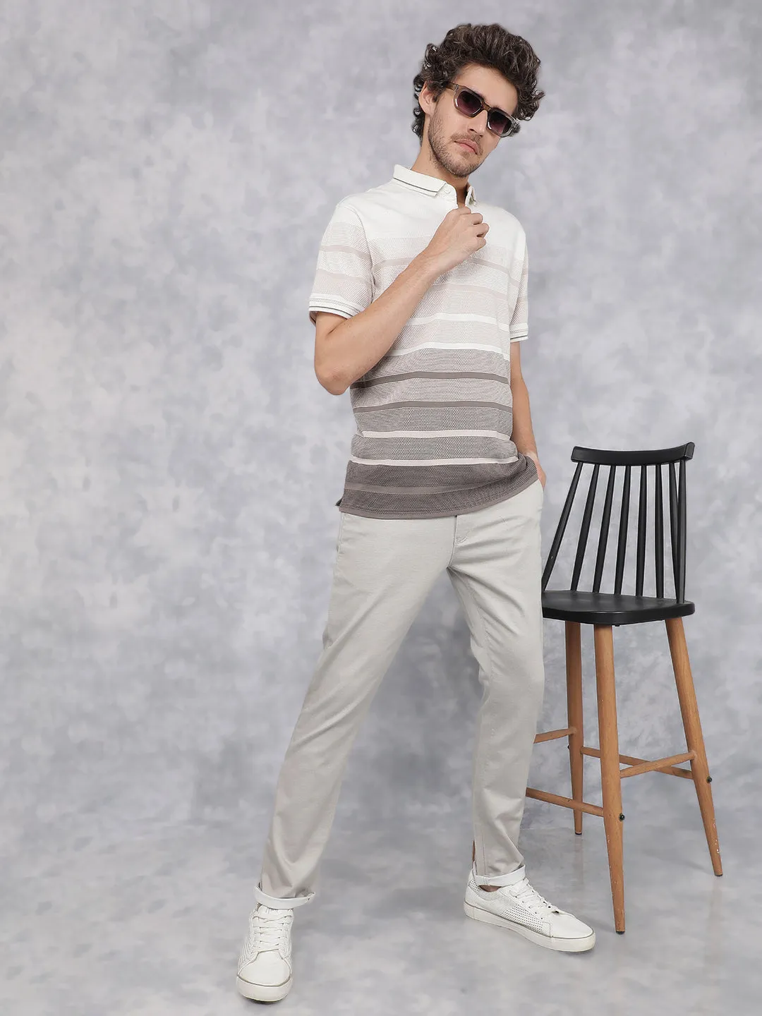 Cream Chinos Trousers