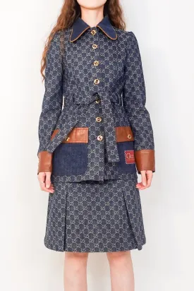 Denim monogram jacket RRP £1.2K