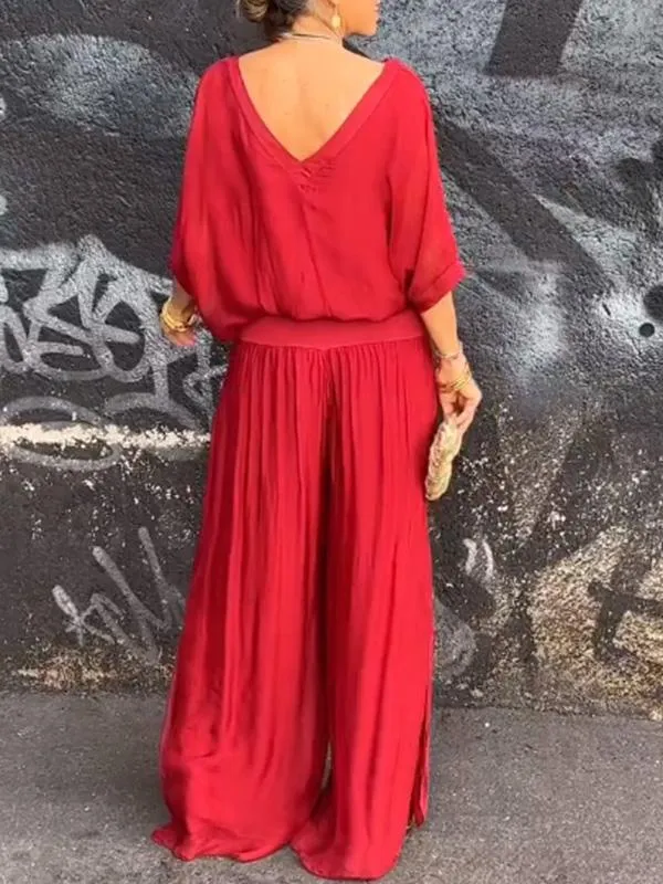 Elegant Chiffon Two-Piece Set