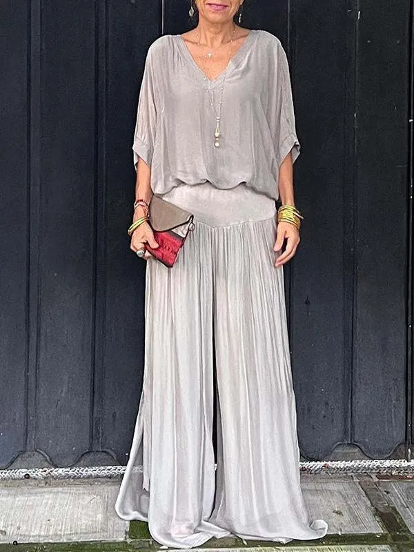 Elegant Chiffon Two-Piece Set