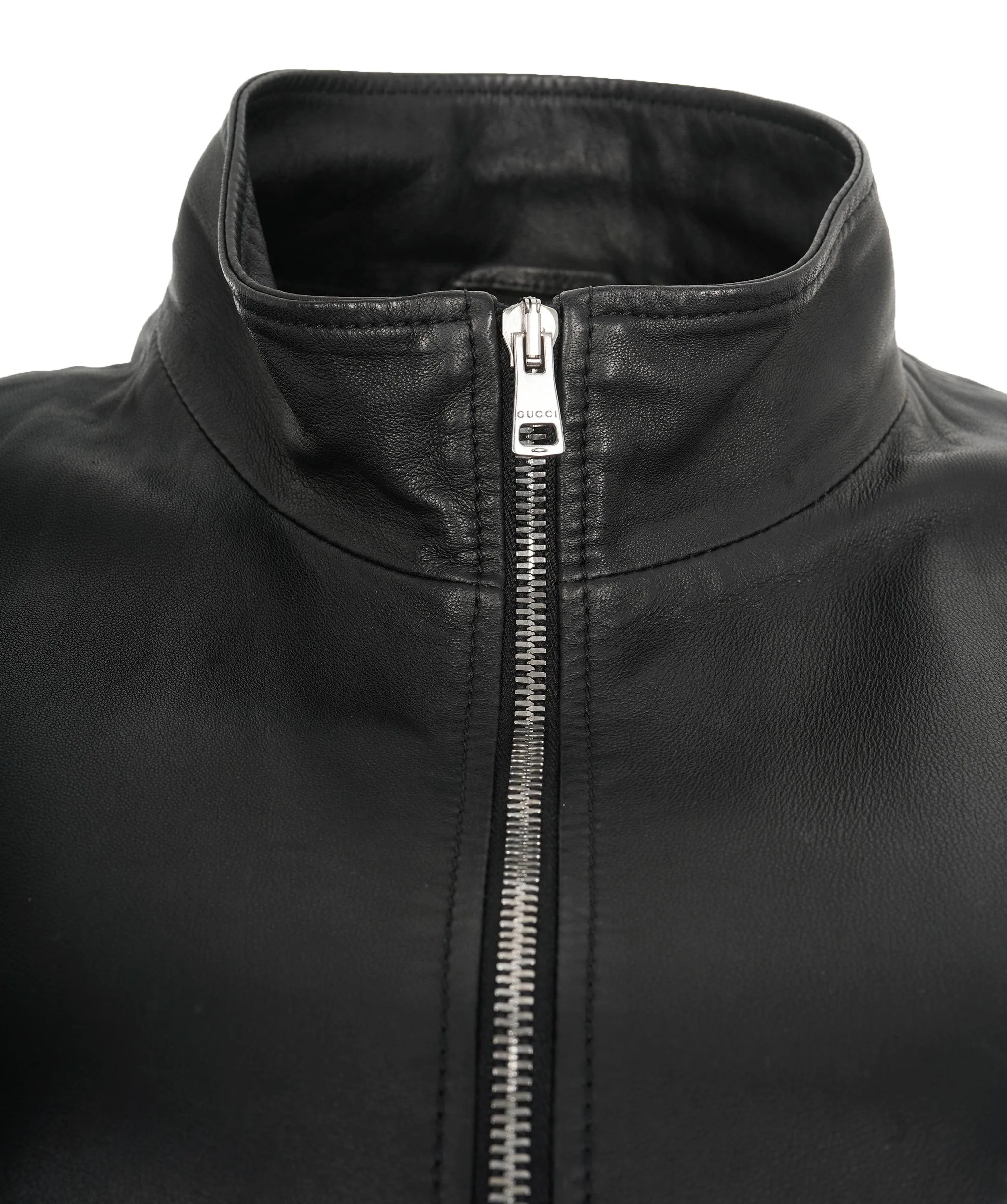 Gucci Leather bomber jacket  ALL0684