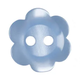 Hemline Flower Shaped Buttons Pack of 12