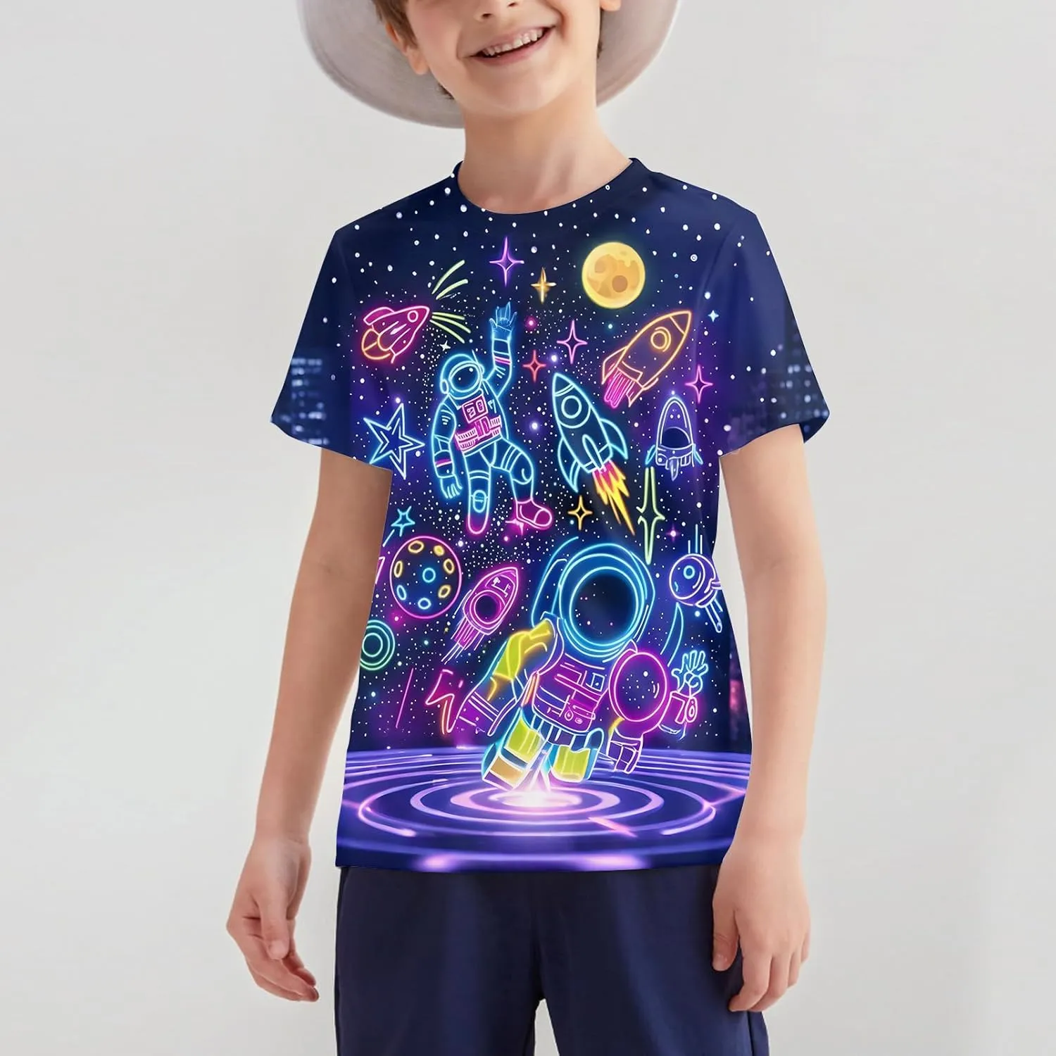Hgvoetty Boys Girls Shirts Graphic T-Shirts Kids 3D T-Shirts Youth Novelty Casual Short Sleeve Tops Tees for 6-16 Years