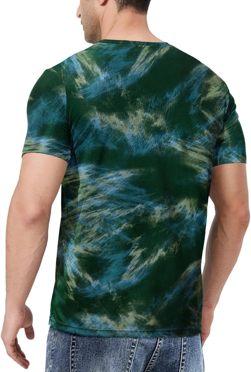 Keasmto Mens T-Shirts Casual Stylish Graphic Short Sleeve Hip Hop T Shirts Cotton Hipster Tees Tops Print Shirt