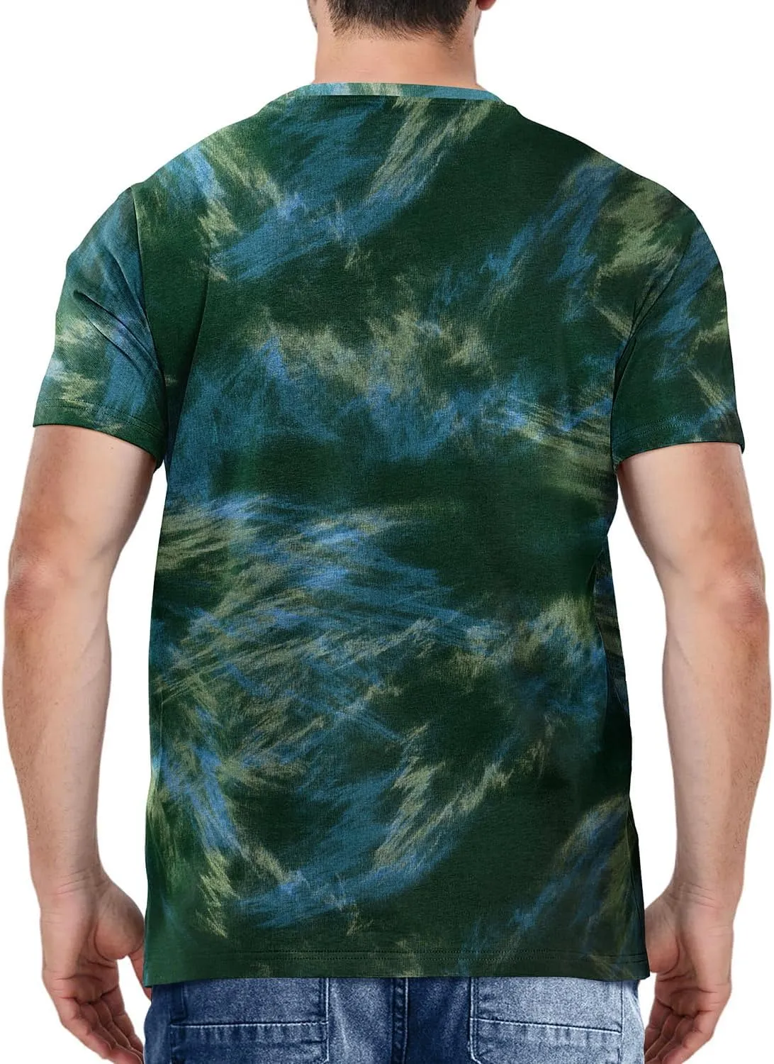 Keasmto Mens T-Shirts Casual Stylish Graphic Short Sleeve Hip Hop T Shirts Cotton Hipster Tees Tops Print Shirt