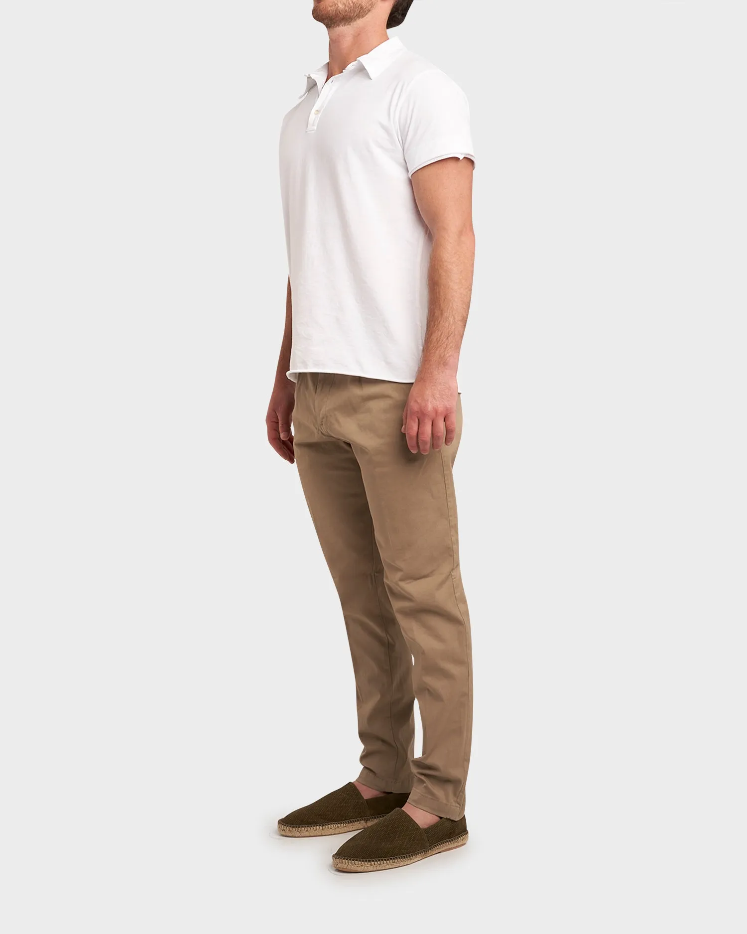 Khaki New Barcelona Cotton Stretch Chinos