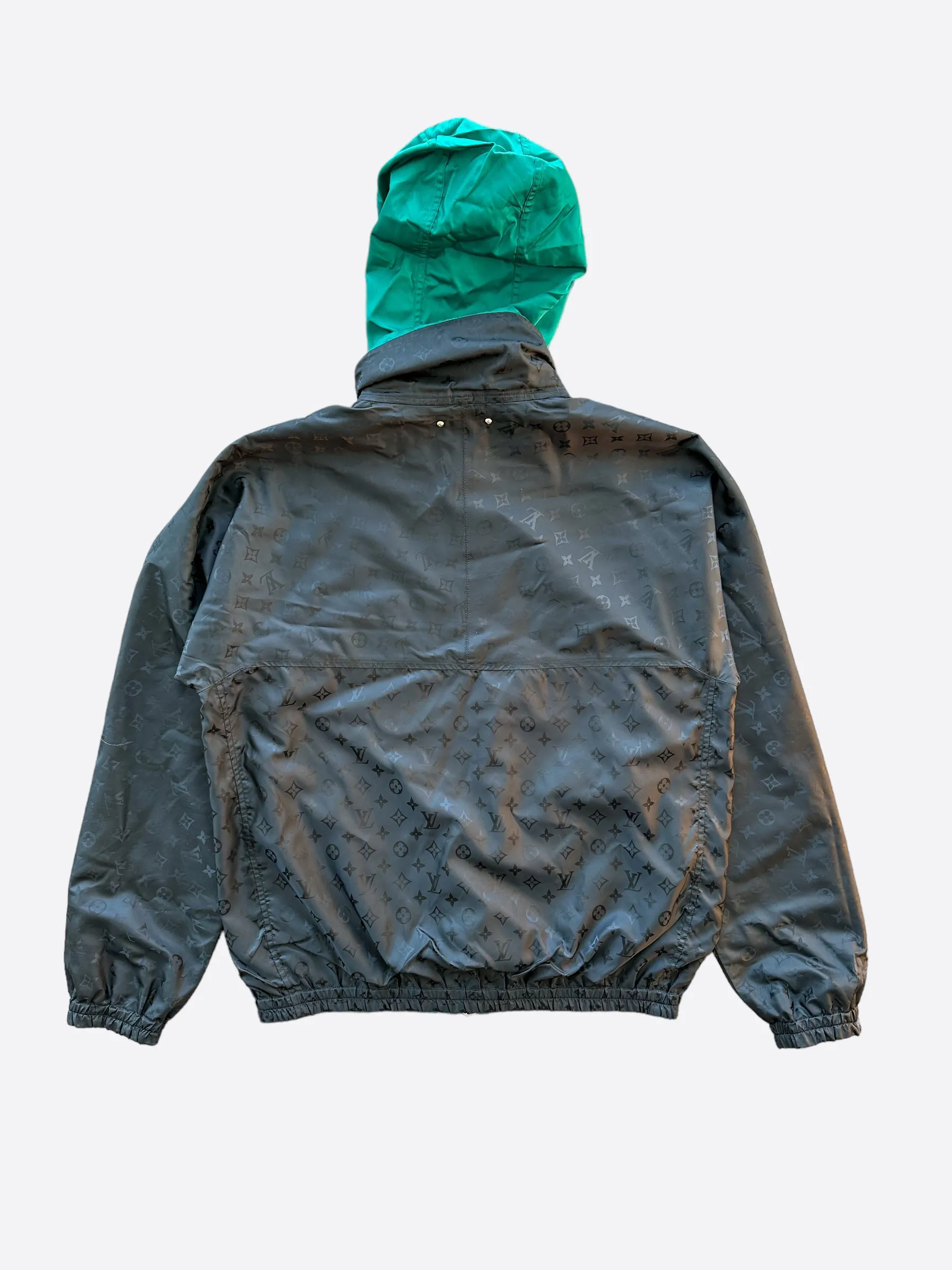 Louis Vuitton Black Monogram Reversible Windbreaker