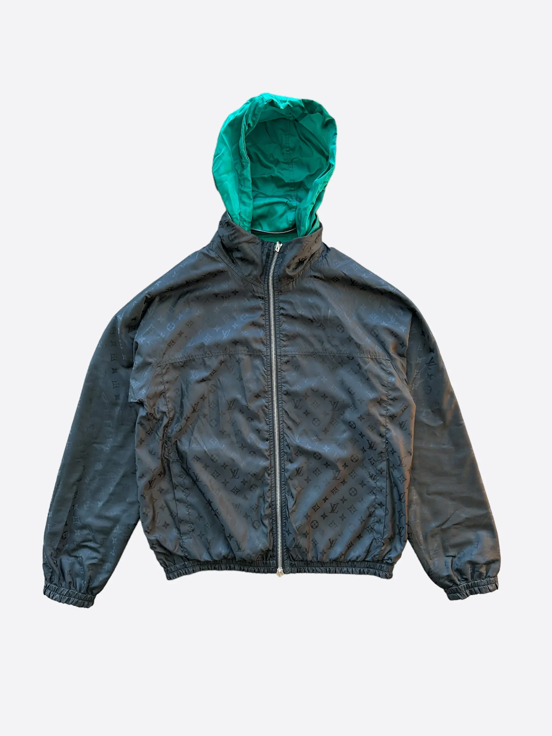 Louis Vuitton Black Monogram Reversible Windbreaker