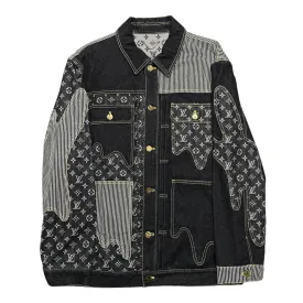 Louis Vuitton x Nigo Monogram Crazy Denim Workwear Jacket Black