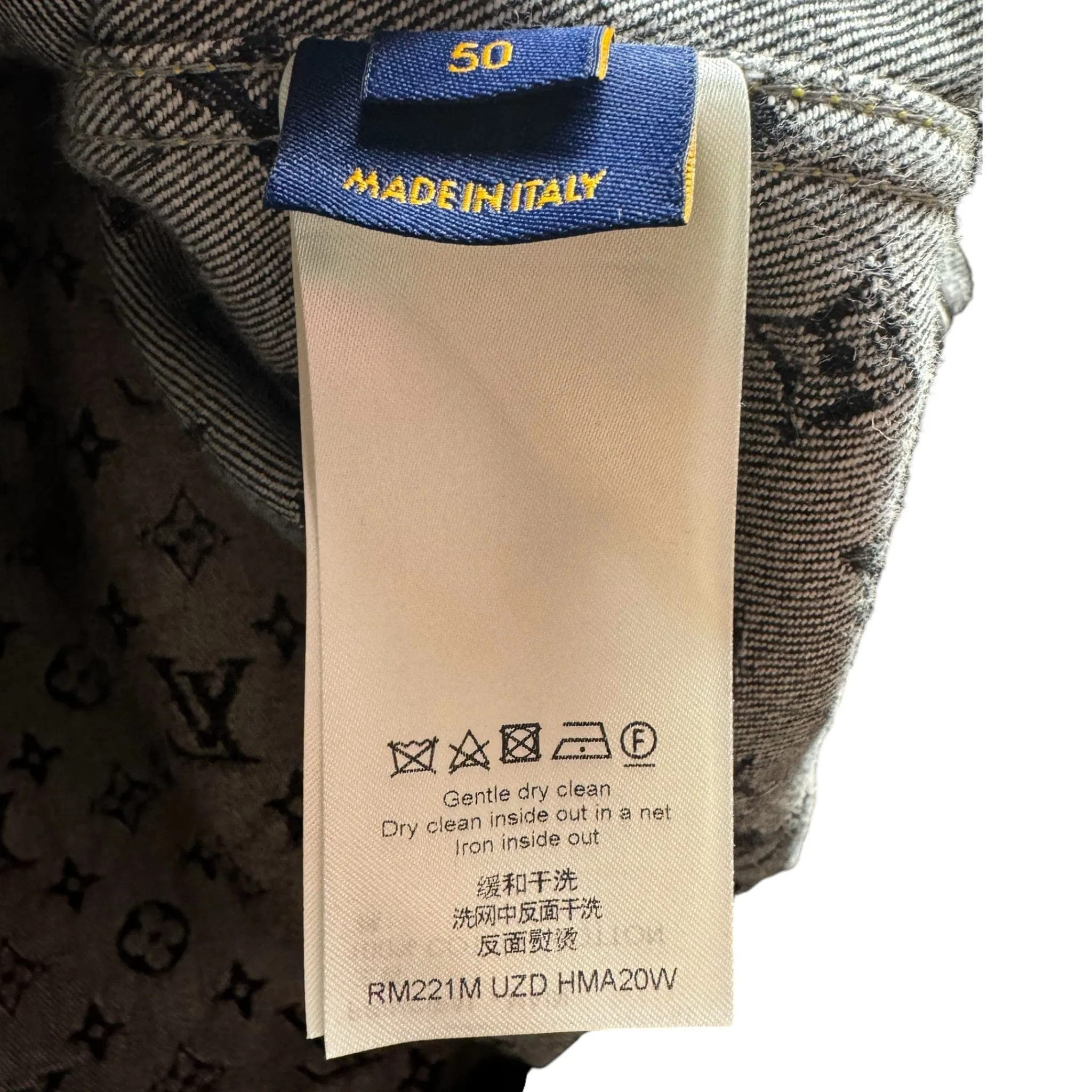 Louis Vuitton x Nigo Monogram Crazy Denim Workwear Jacket Black