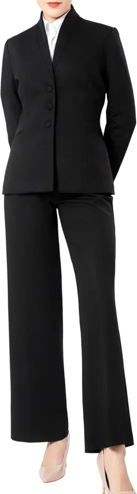 Marycrafts Women's Business Outfit Blazer Wide Leg Pant Suits Set for Work