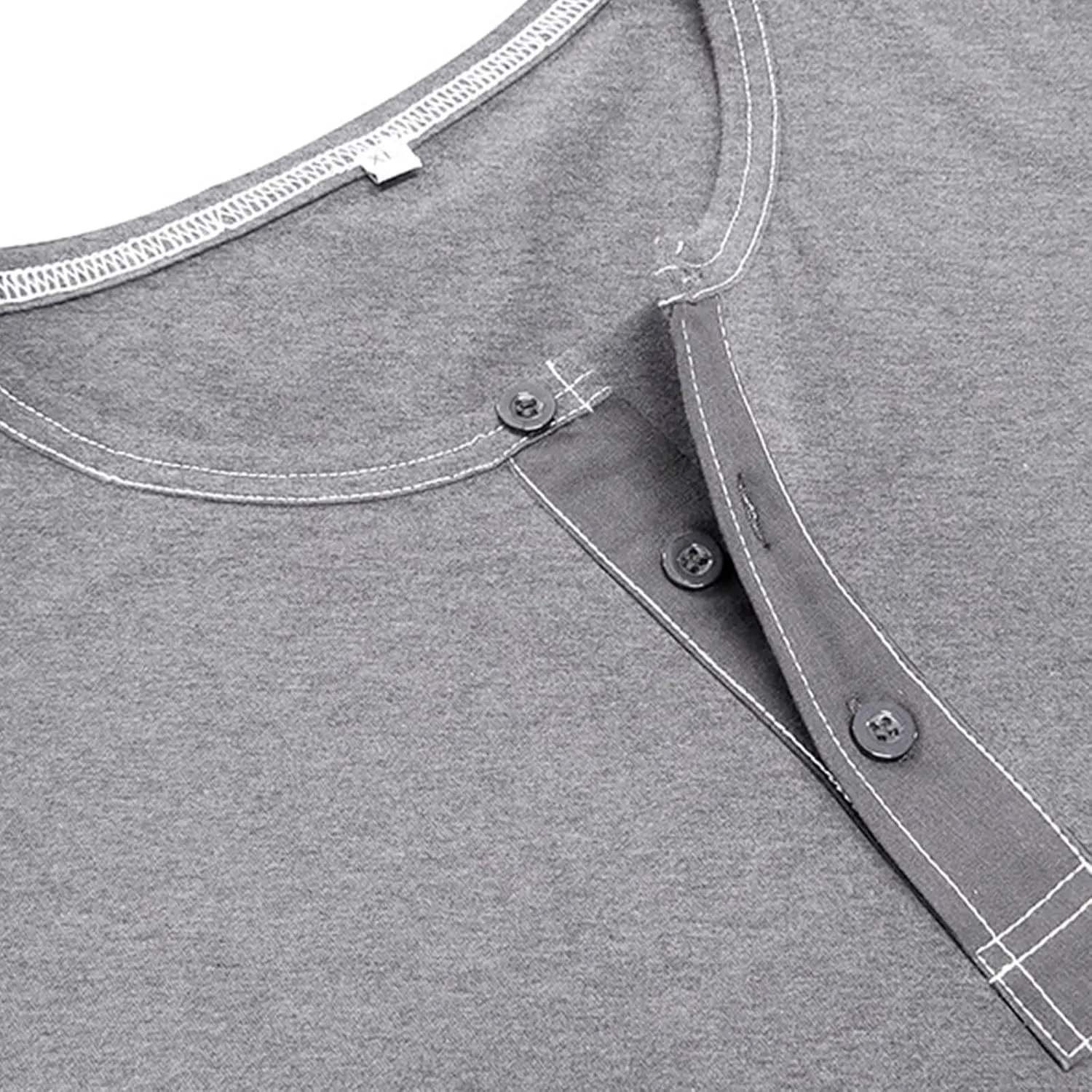 Mens Shirts Long Sleeve Henley Shirts Quarter Button Pullover Casual Stylish Shirts Thermal Tops Workout T Shirts