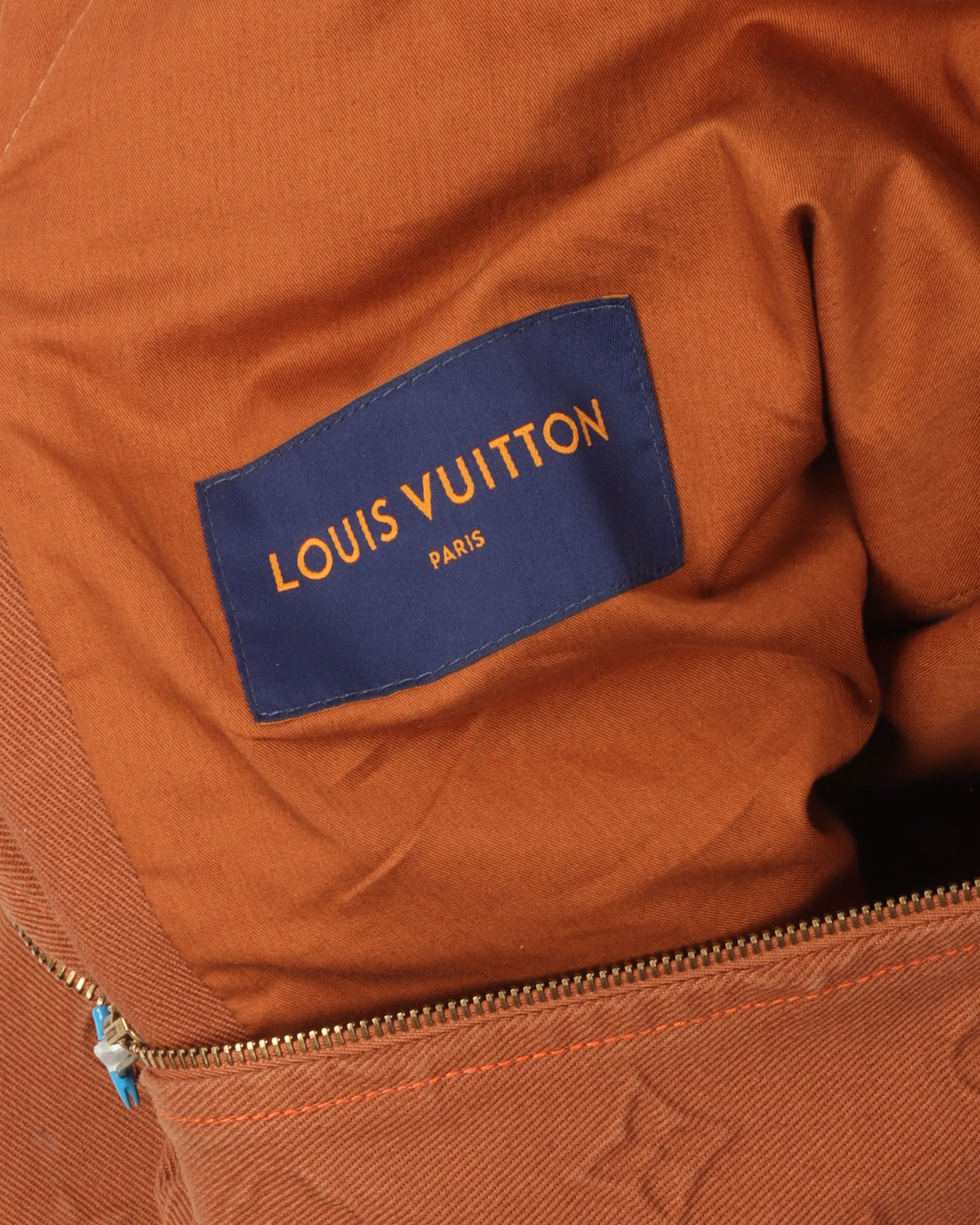 Monogram Hooded Denim Carpenter Jacket