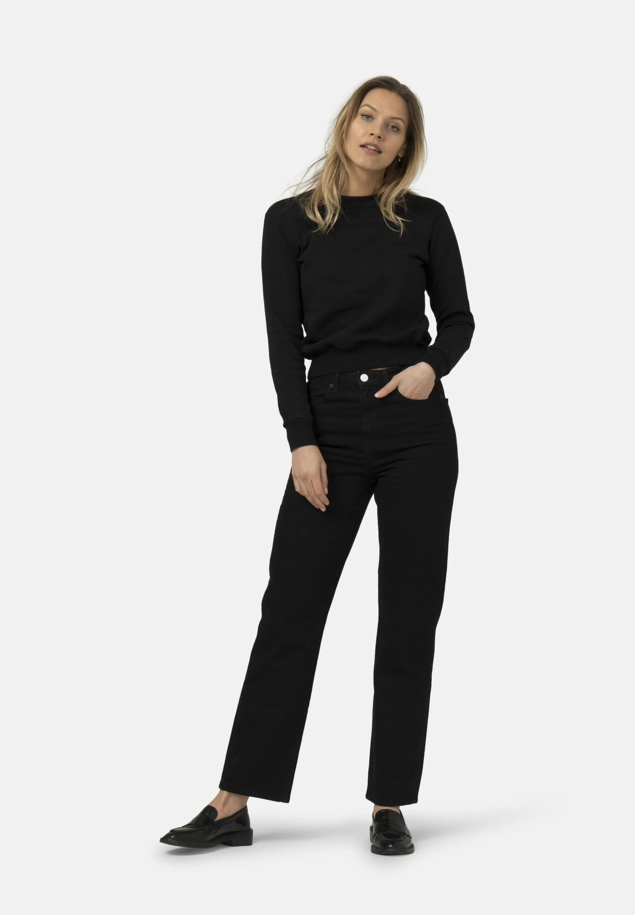 MUD JEANS Relax Rosy Black Dip