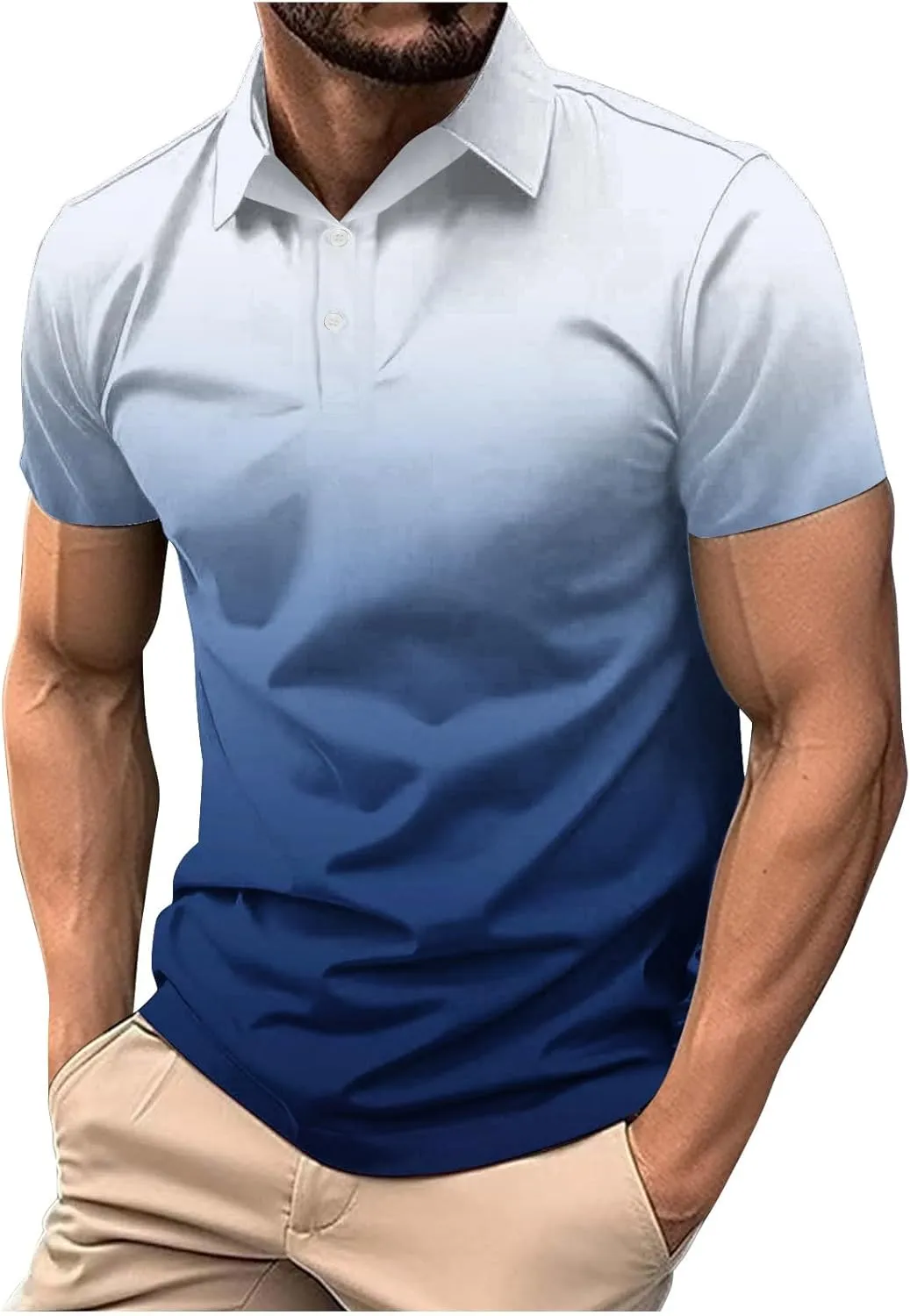 Muscularfit Mens Henley Shirts Short Sleeve Quarter Zipper Polo Shirt Summer Casual Loose Athletic Gym Workout Tee Tops 2024