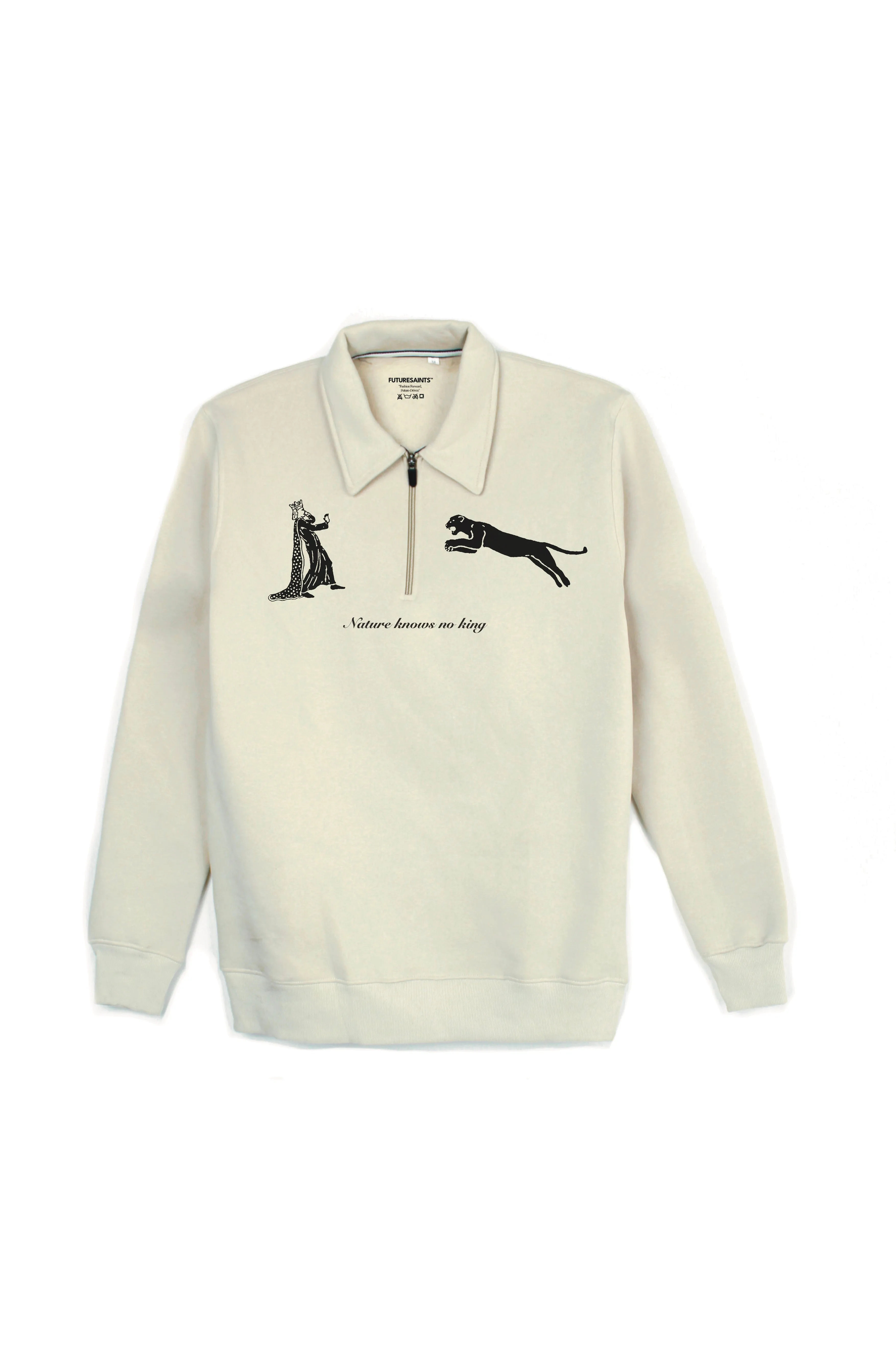 Natural selection half zipper sweatshirt