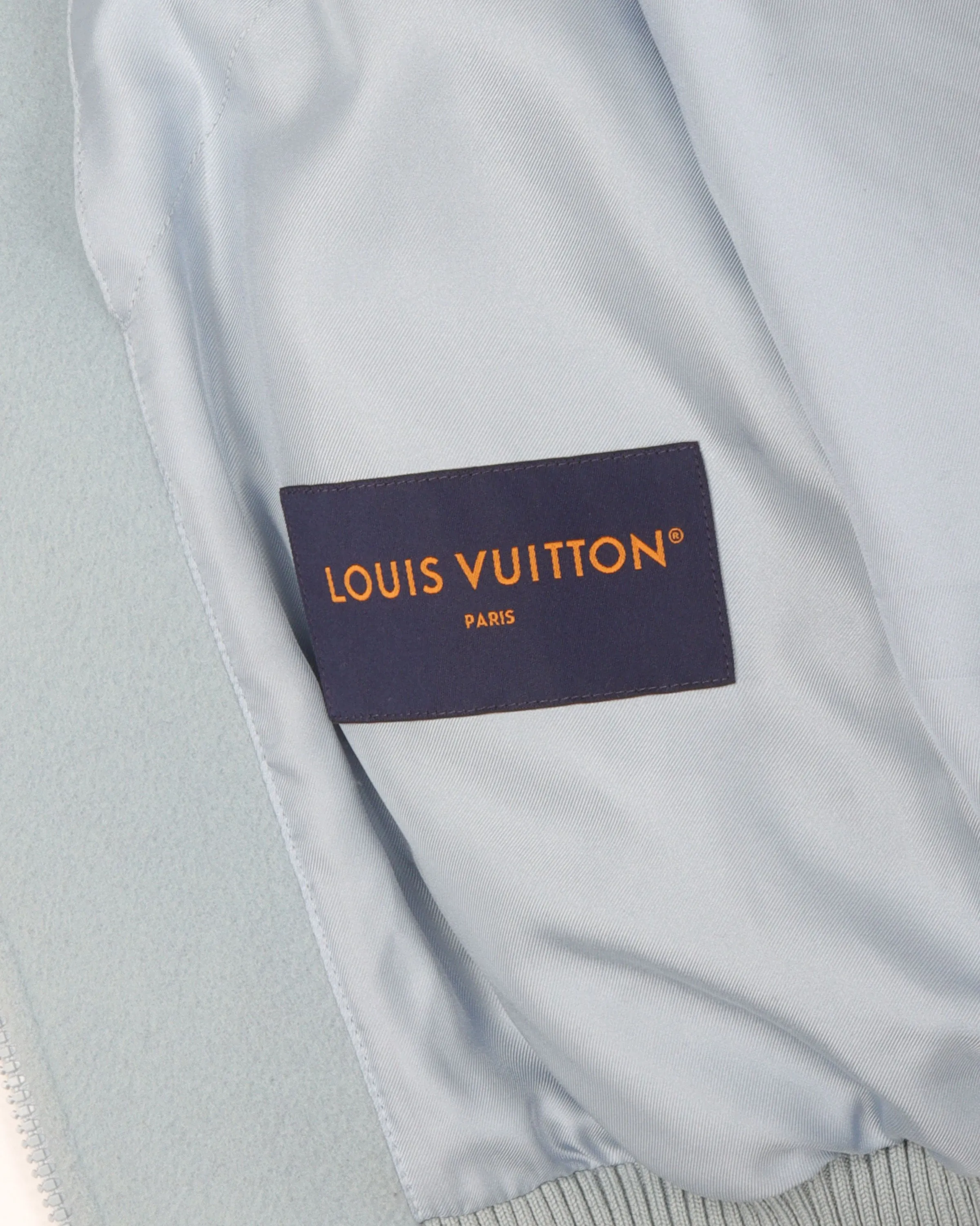 "Calligraphy and a Violin Case" Shearling Wool Varsity Blouson