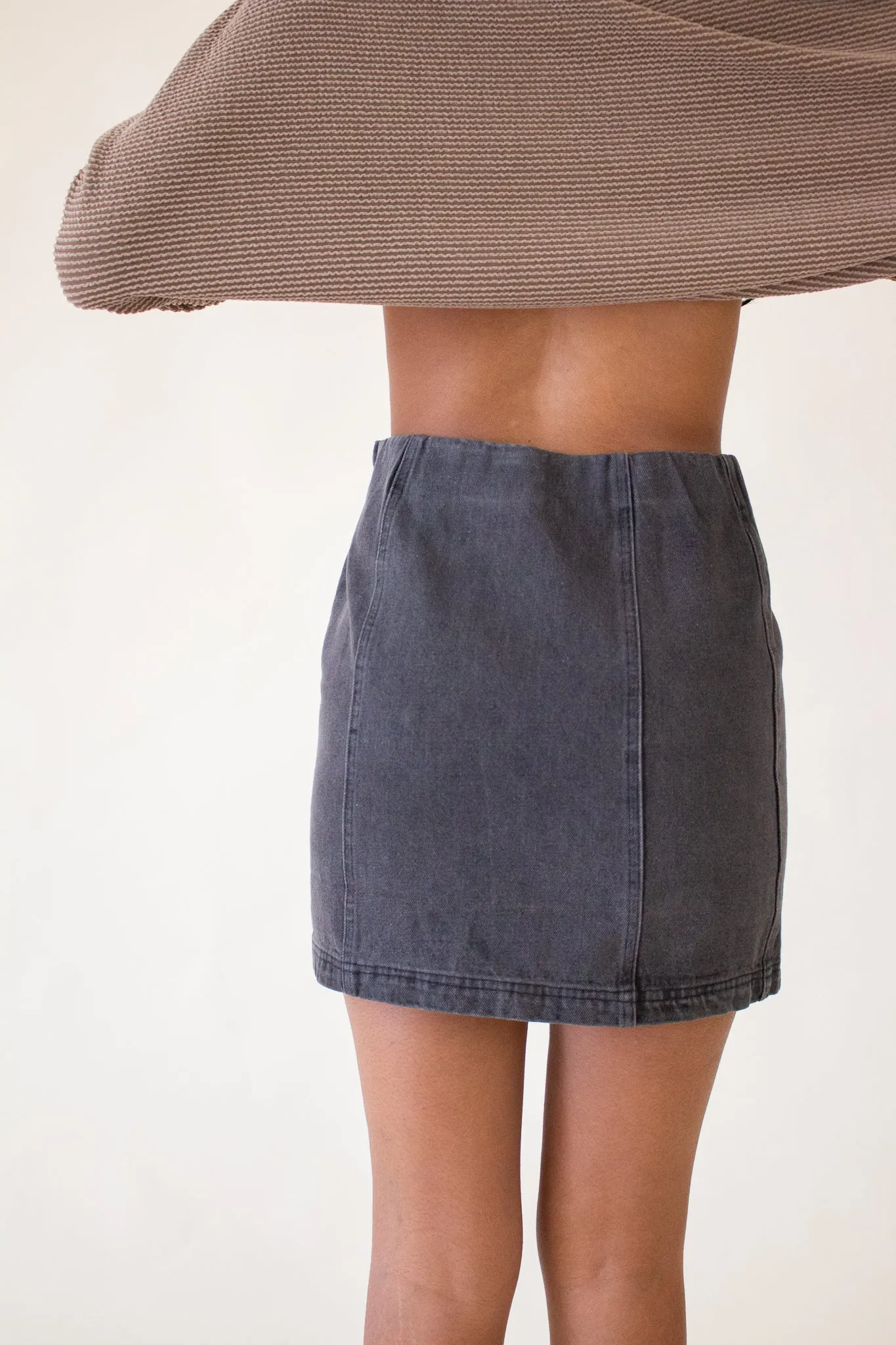 Sammy Denim Mini Skirt Black