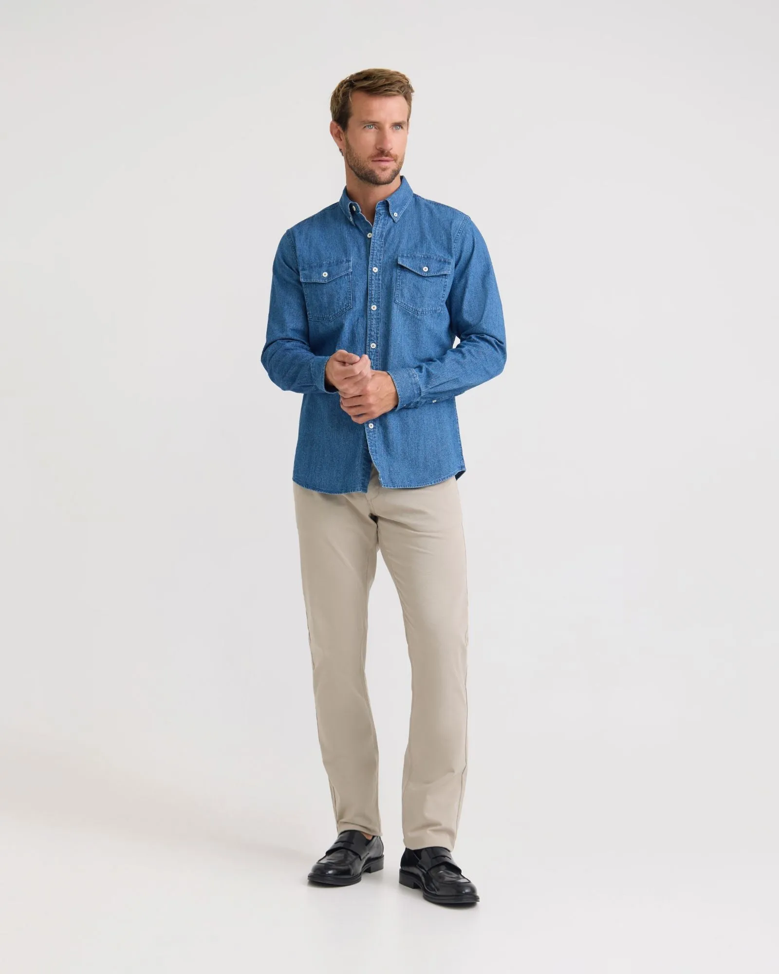 Slim Leg Stretch Cotton Chino