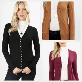 Snap Button Cardigan