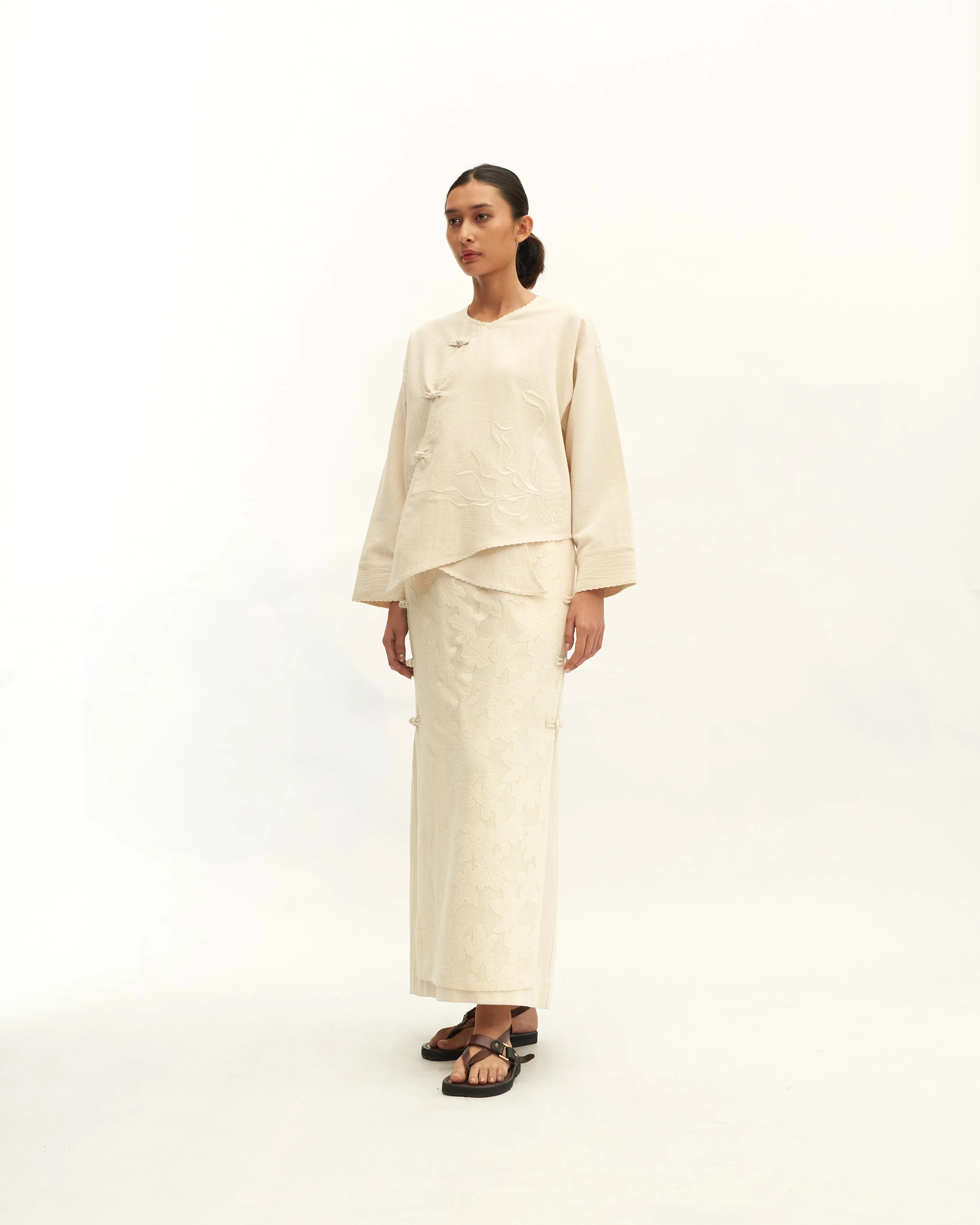 Women: Tiān Pencil Skirt (Sand)